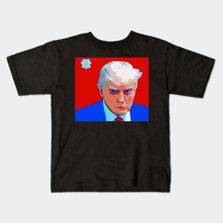 trump mugshot Kids T-Shirt